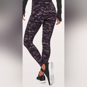 Purple Patterned Size 6 Women's Leggings Purple And Pink,Euc 25 Inseam